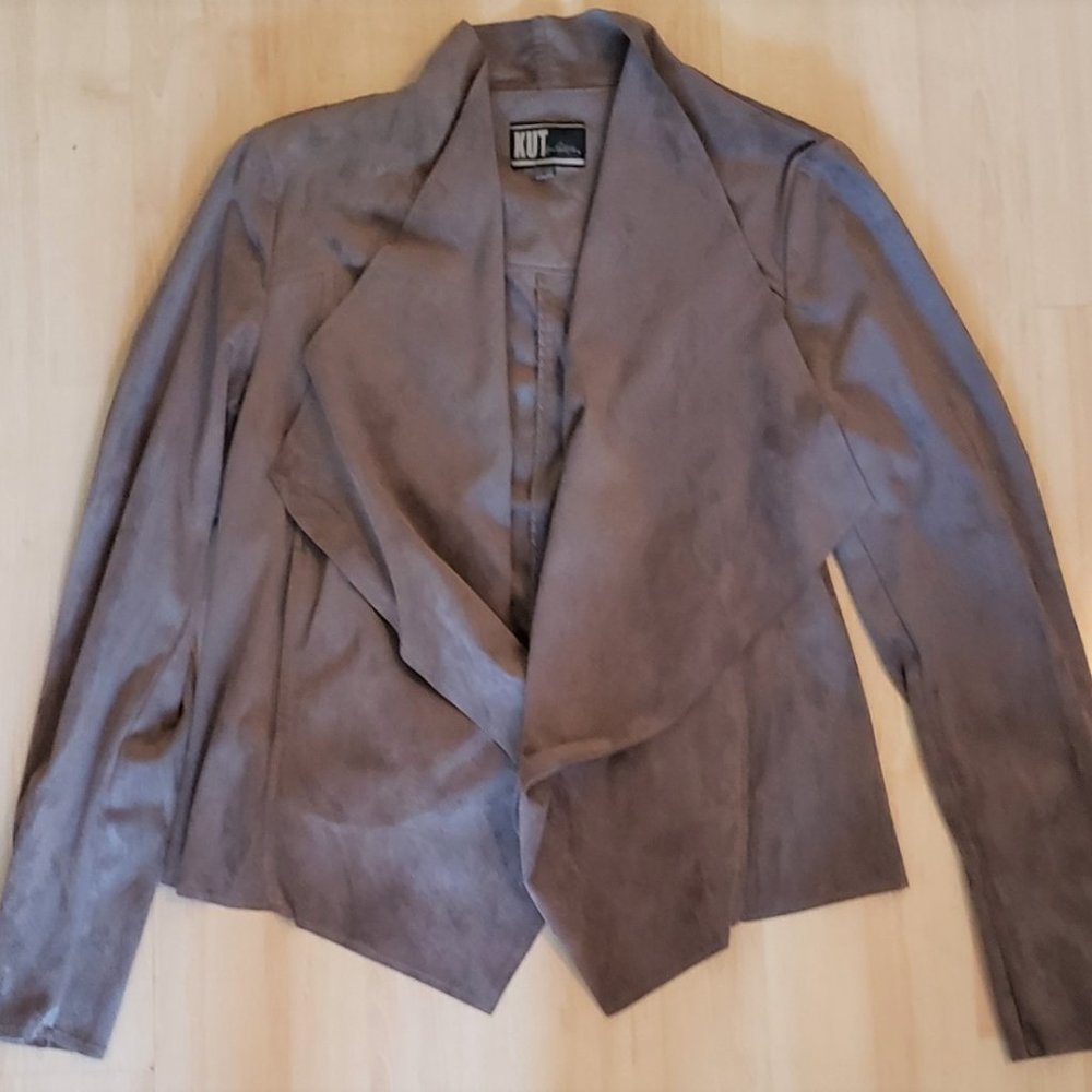 Faux suede jacket